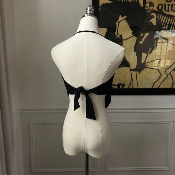 NWT Capulet Jayden Halter Neck Cami Open Back Handkerchief Black S - Picture 8 of 12